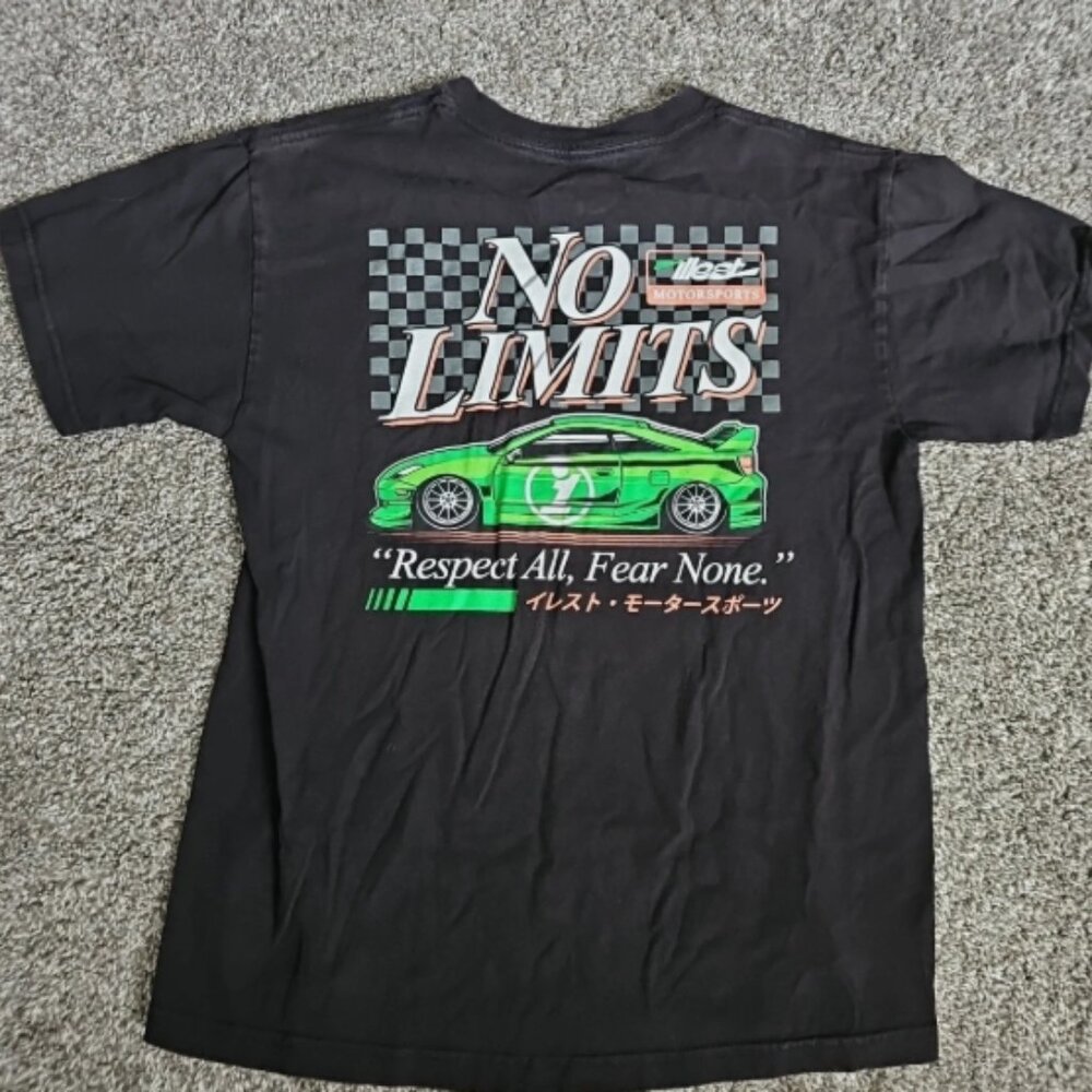 Illest Motorsports Black Size Medium JDM "Respect All, Fear None" Racing Shirt